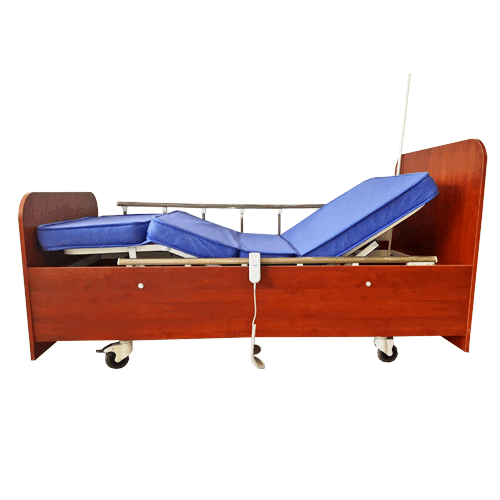 Ahşap hasta yatağı